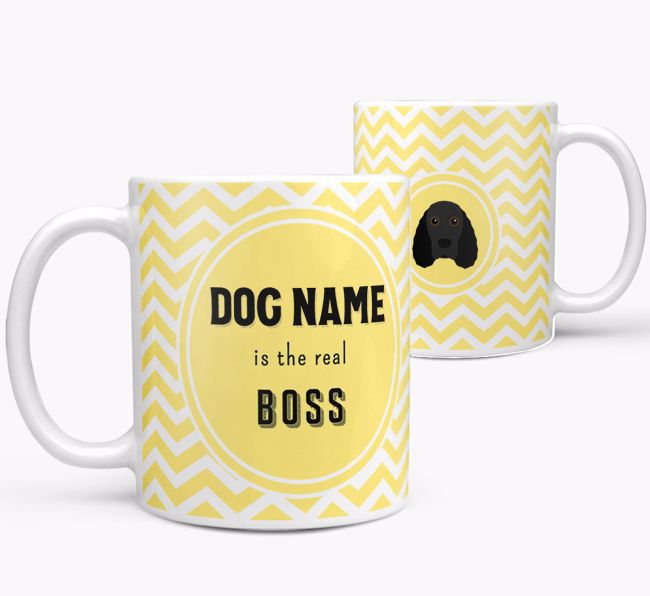 Personalised 'Real Boss' Mug with {breedFullName} Icon
